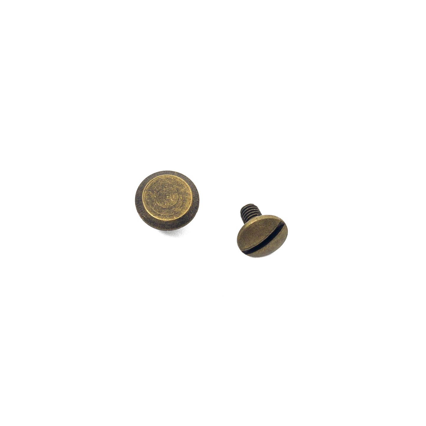 Chicagoskrue 10 stk nr 202 antik messing