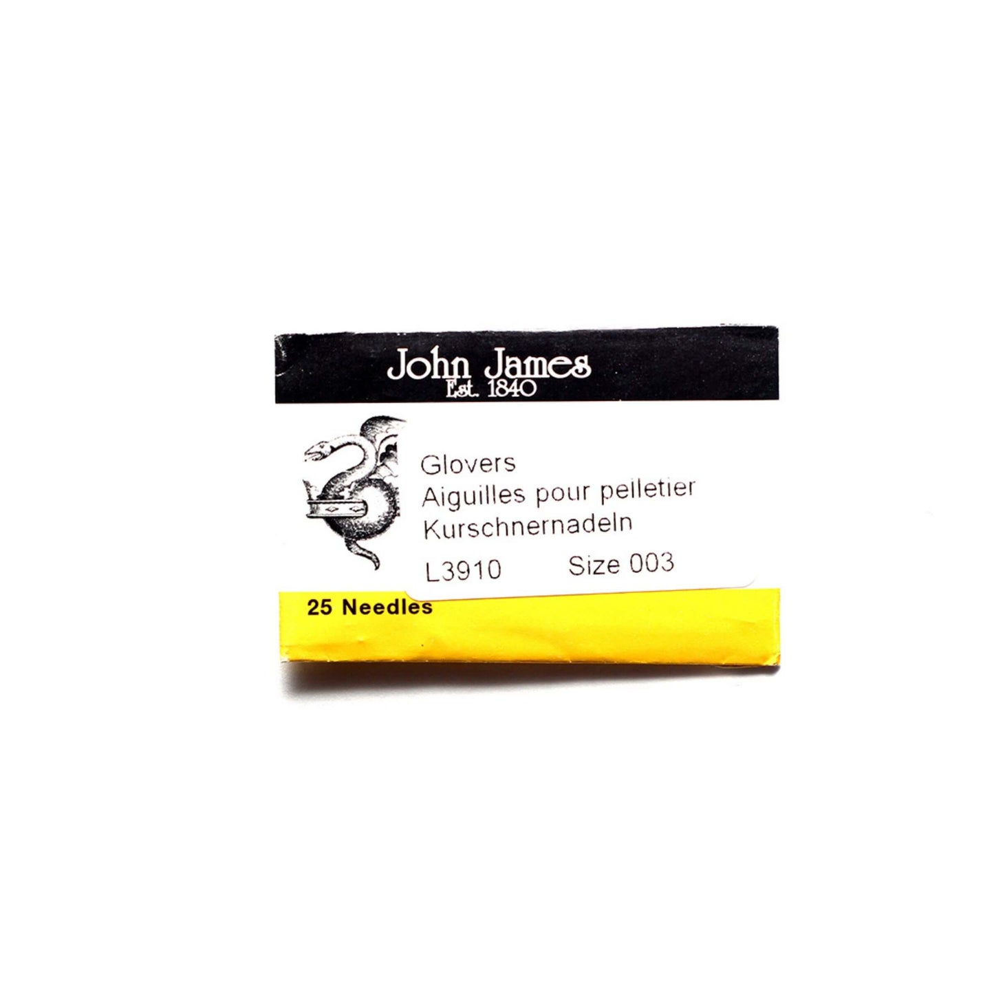 Skinnåler John James pk 25 stk