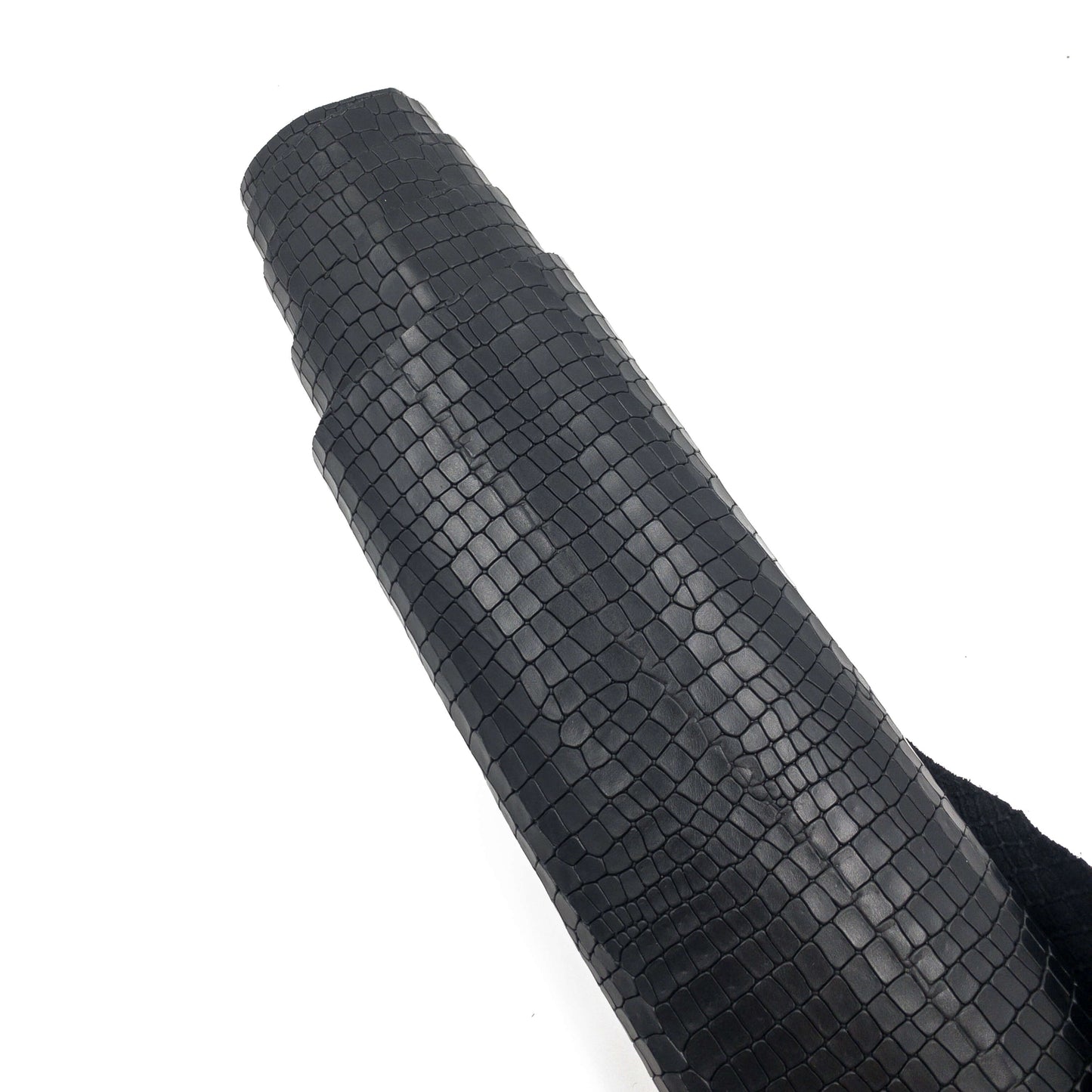 Krokopreget side svart 1mm