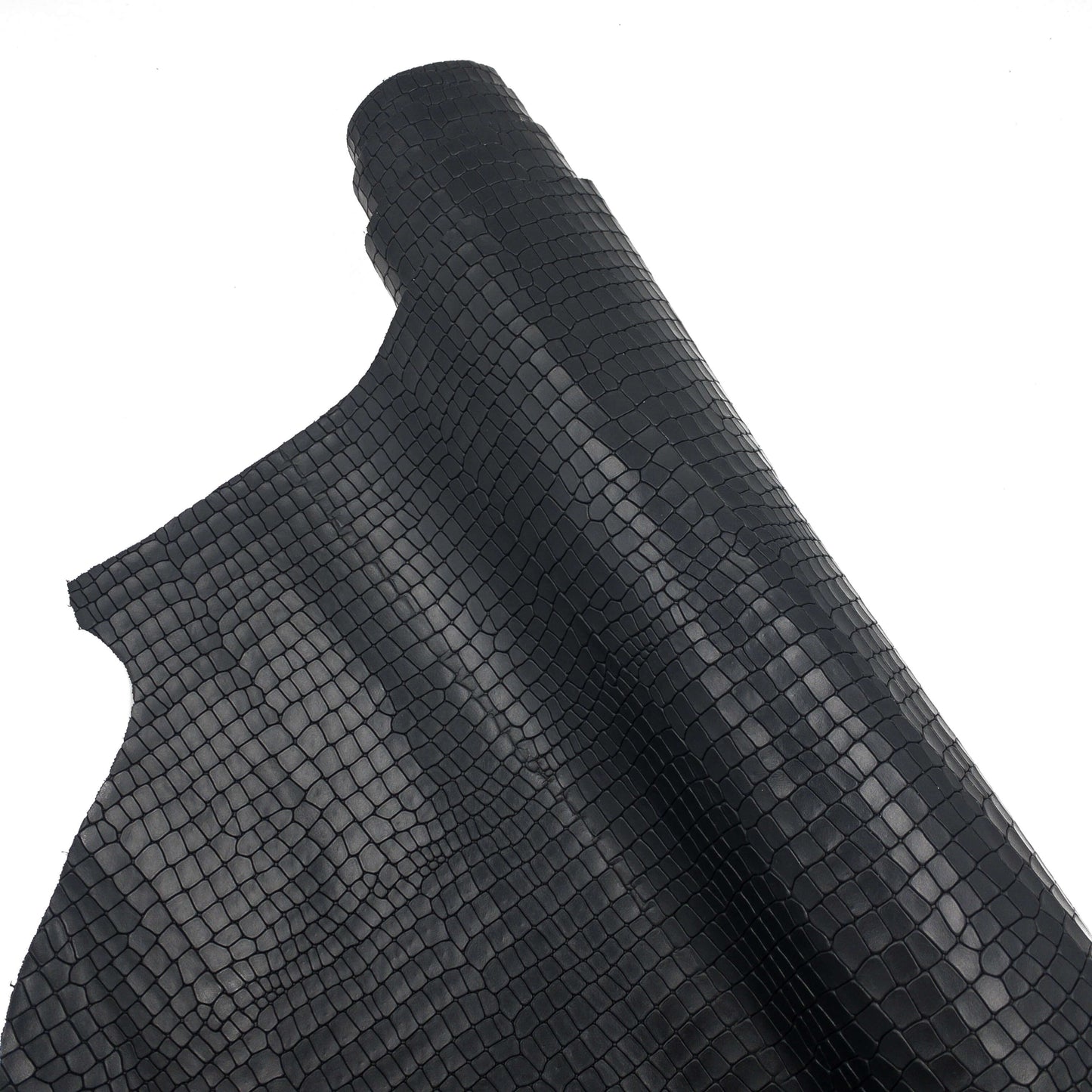 Krokopreget side svart 1mm