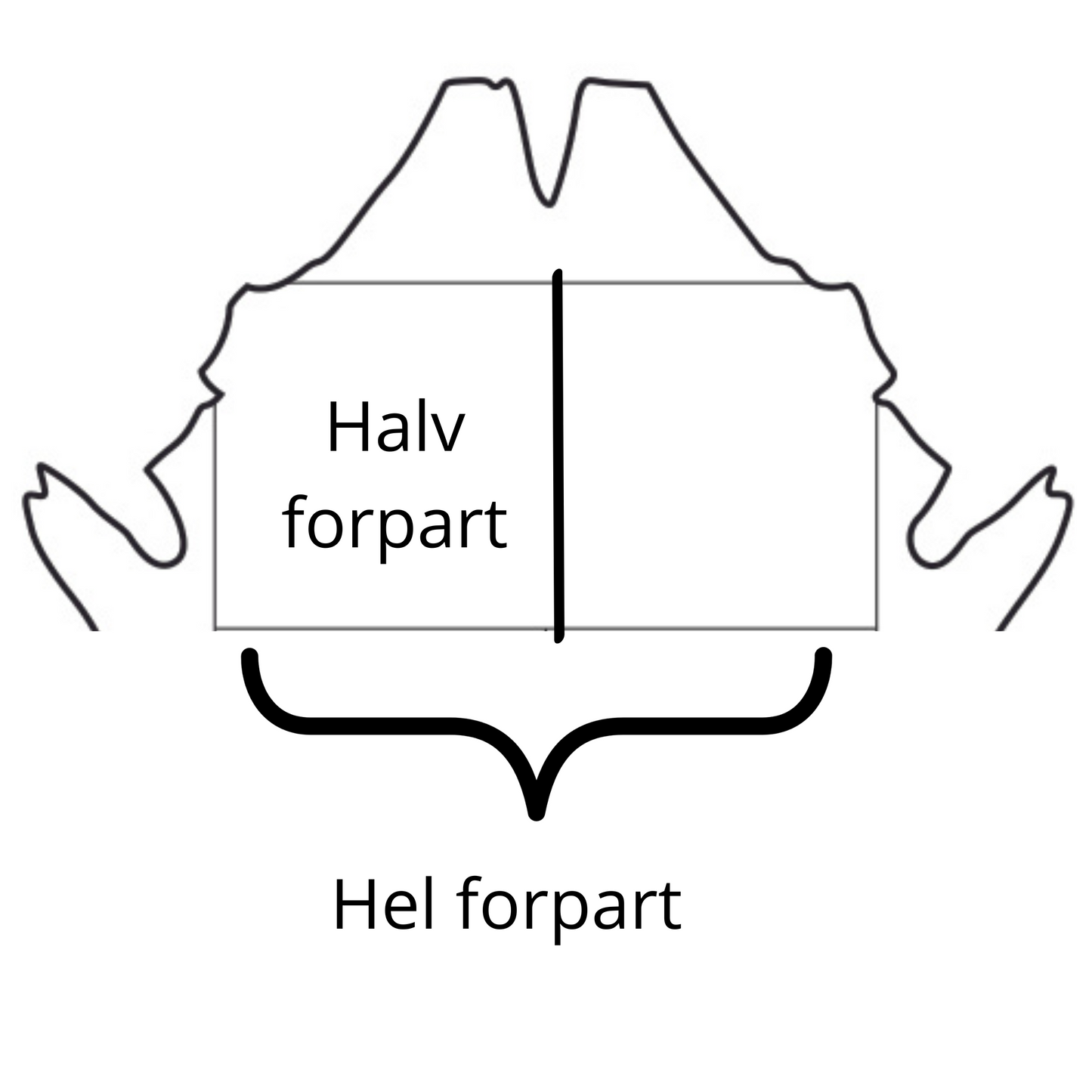 Wallace forpart Mørk Brun III.sort 1,4-1,6mm