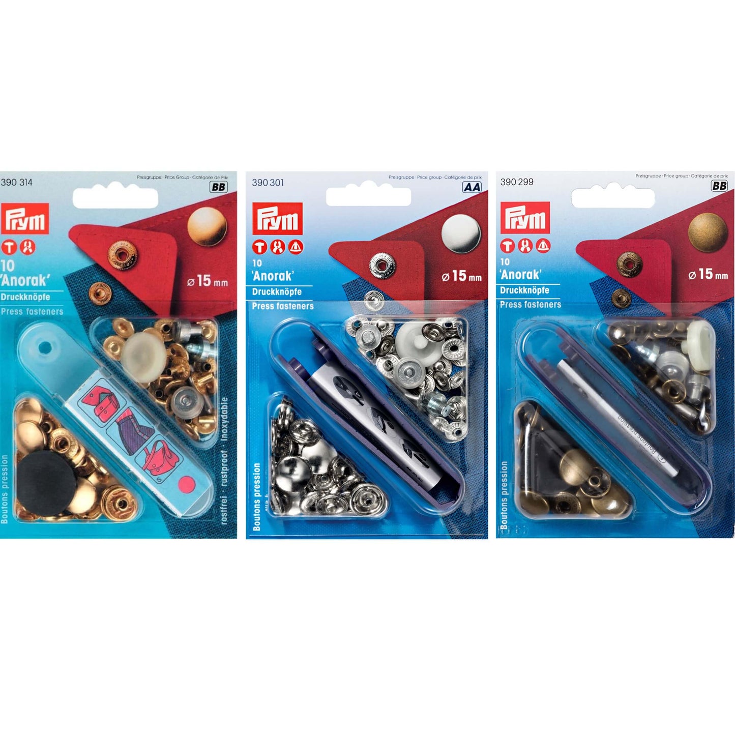 Prym trykknapper 15mm