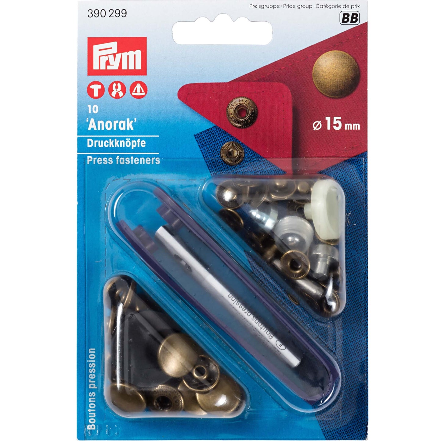 Prym trykknapper 15mm