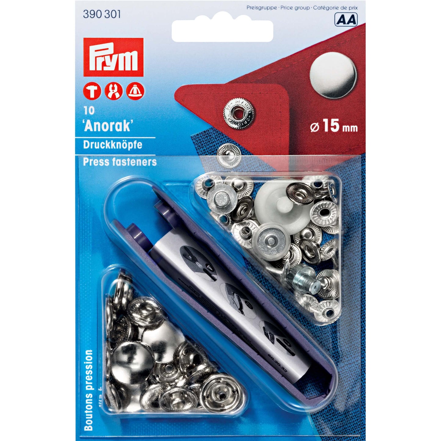 Prym trykknapper 15mm