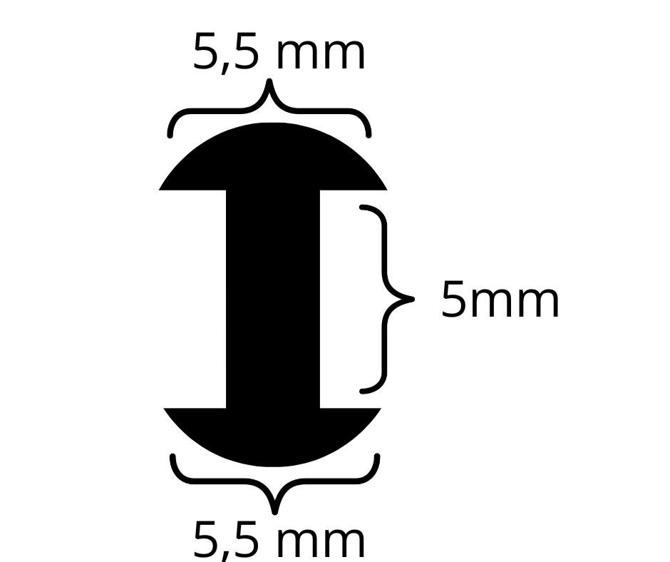 Dobbelnite 5,5mm 100 stk nr 185